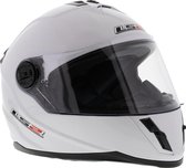 LS2 FF392 Single Mono glans wit kinder maat L 51-52 cm (motorhelm & scooterhelm)