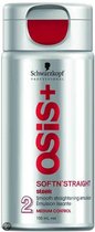 Schwarzkopf Osis Soft 'N Straight Emulsion - Voor de hele dag steil haar - Gladde finish licht en soepel haar- Beschermt tegen hitte - 150 ml