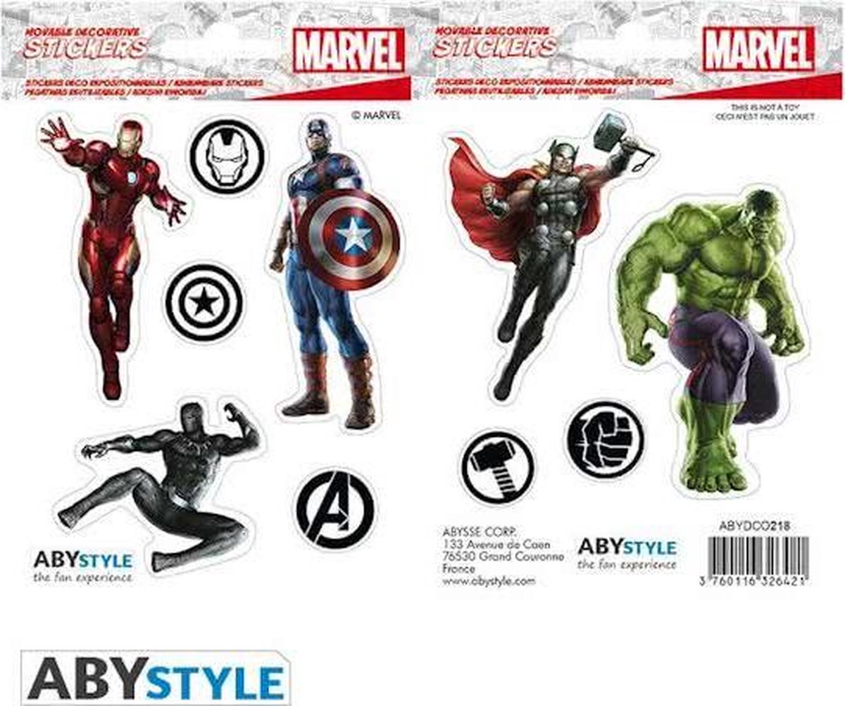 MARVEL Stickers 16x11cm/ 2 sheets Avengers