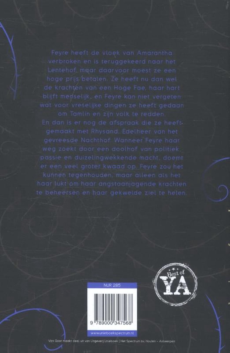 Hof van doorns en rozen 2 - Hof van mist en woede - back cover