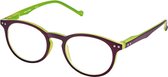Moses Libri_x Leesbril Bicolor Groen/paars Sterkte +2,5
