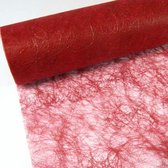 Sizoflor de Luxe Vlies – Rood met Gouddraad - 5meter x 60cm – Voor Home Deco, Bloemschikken, Kaarten maken en Scrapbook.