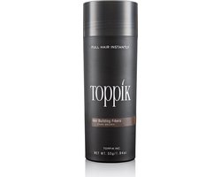 Toppik Hair Building Fibers Donkerbruin - 55 gram - Cosmetische Haarverdikker - Verbergt haaruitval - Direct voller haar
