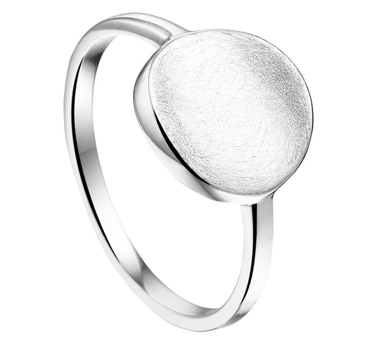 The Jewelry Collection Ring Gescratcht - Zilver