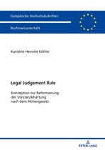 Europaeische Hochschulschriften Recht 5981 - Legal Judgement Rule