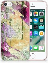iPhone SE | 5S  TPU-siliconen Hoesje Letter Painting