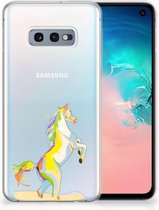 Geschikt voor Samsung Galaxy S10e Uniek TPU Hoesje Horse Color