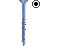 Fast spaanplaatschroeven blauw verzinkt torx met deeldraad ABM 4,0 X 40           1000stuks
