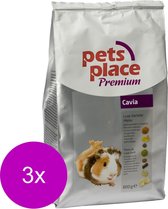 Pets Place Cavia Luxe Menu Premium - Caviavoer - 3 x 800 g