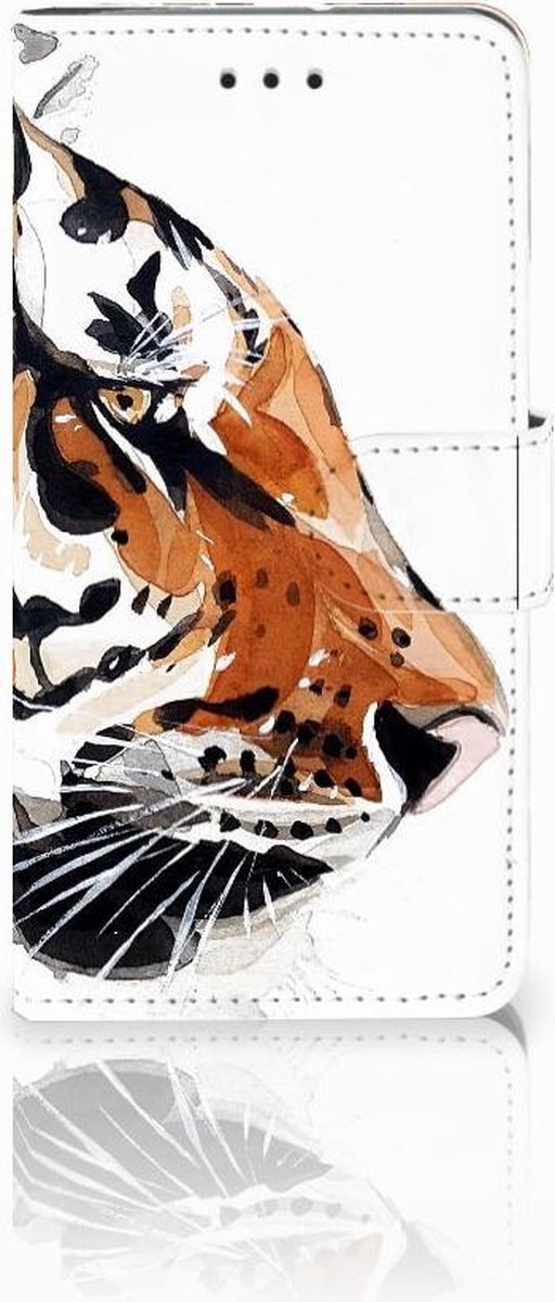 Hoesje Motorola Moto G7 Play Watercolor Tiger