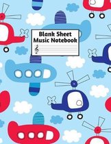 Blank Sheet Music Notebook