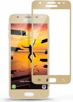 Galaxy J5 2017 full cover ultra clear HD clarity tempered glass Goud