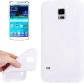 Samsung Galaxy S5 Silicone Case s-style hoesje Wit