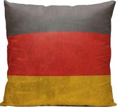 Duitse Vlag - Sierkussen - 40 x 40 cm - Duitsland/Germany/Deutschland - Reizen / Vakantie - Reisliefhebbers - Voor op de bank/bed