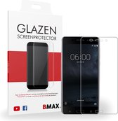 BMAX Glazen Screenprotector Full Cover 3D geschikt voor Nokia 6 | Dekt afgeronde schermranden volledig | Beschermglas | Tempered Glass