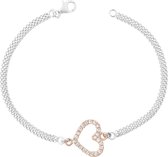 Orphelia Silver 925 Za-7103 Bracelet Bicolor 18 Cm Zirconium