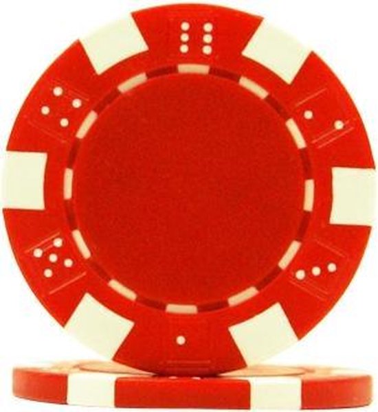 Afbeelding van het spel Pokerchip Dice Chip - Rood - 11,5 gram - 25 stuks