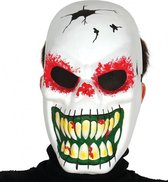 Halloween - Horror skelet masker met lange tanden