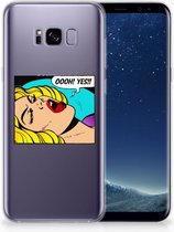 Geschikt voor Samsung Galaxy S8+ TPU siliconen Hoesje Popart Oh Yes
