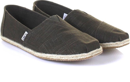 Toms Heren Instappers Classic Rope Sole - Groen - Maat 44 | bol.com