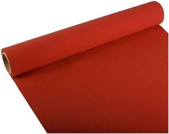 Etna Civiel moeilijk tevreden te krijgen Tafelloper rood 300 x 40 cm papier | bol.com