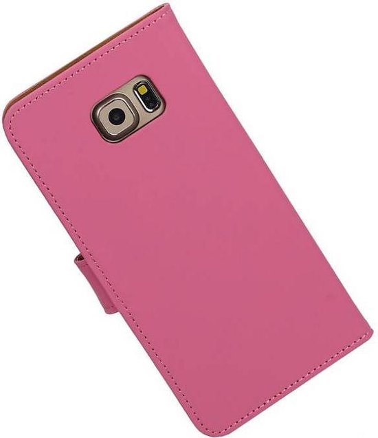 Coque Samsung Galaxy S6 Edge Plus Plain Bookstyle Rose