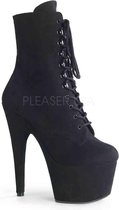 ADORE-1020FS (EU 38 = US 8) 7 Heel, 2 3/4 PF Lace-Up Ankle Boot, Side Zip