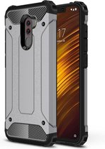 Armor Hybrid Back Cover - Xiaomi Pocophone F1 Hoesje - Grijs