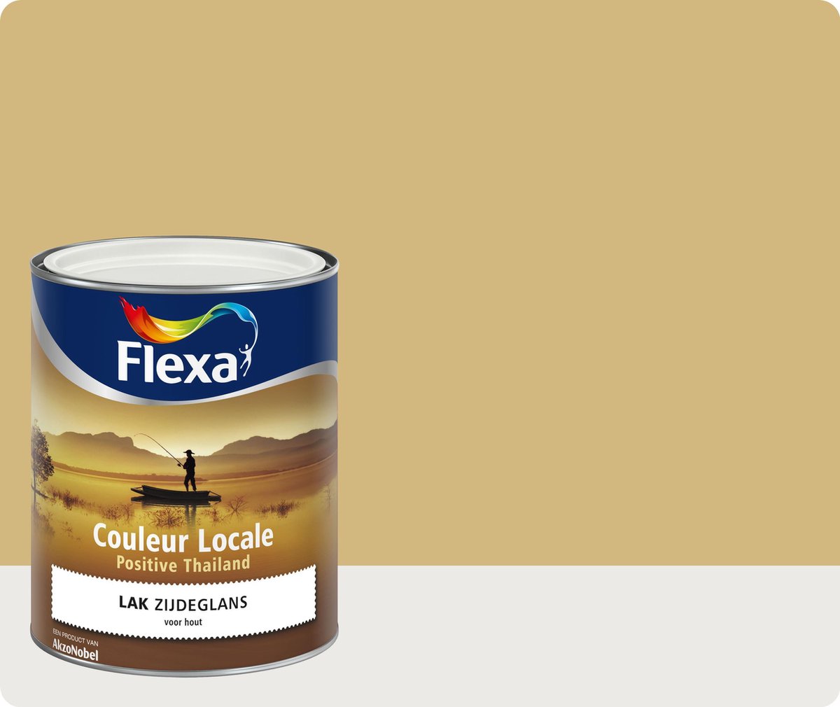 Flexa Couleur Locale - Lak Zijdeglans - Positive Thailand Ginger - 7075 - 0,75 liter