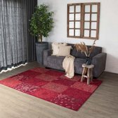 Patchwork vloerkleed factum Joy de Vivre - rood 160x230 cm