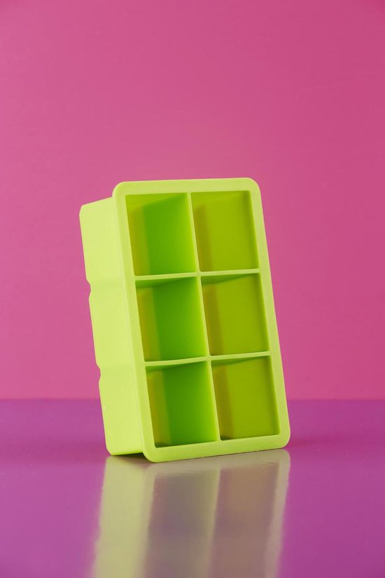 Dotz - Silicone ijsblokjesvorm - Kubus - Groen - 4,8x4,8x4,8cm - DOTZ