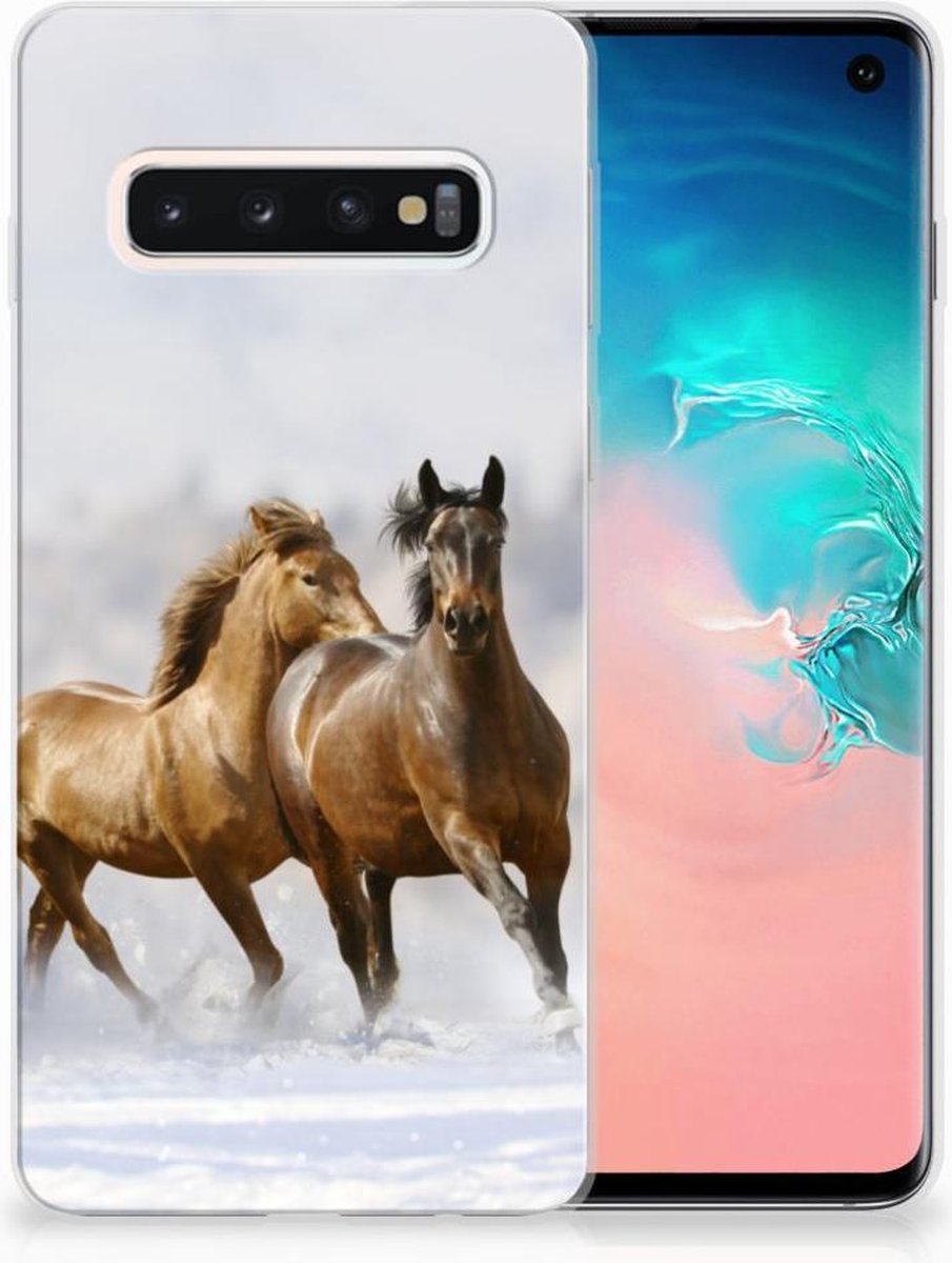 Samsung Galaxy S10 TPU Hoesje Paarden