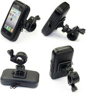 Universele Telefoonhouder Fiets Waterdicht – Smartphone Case Schokbestendig met Opbergruimte Large – Zwart