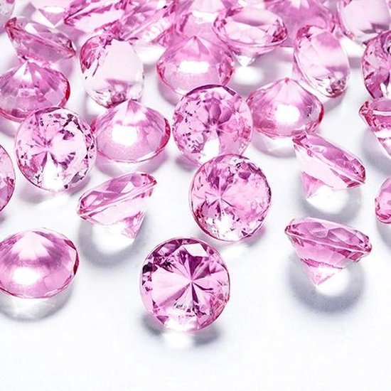 bodem Sterkte Symfonie Tafel diamant roze 20mm | bol.com