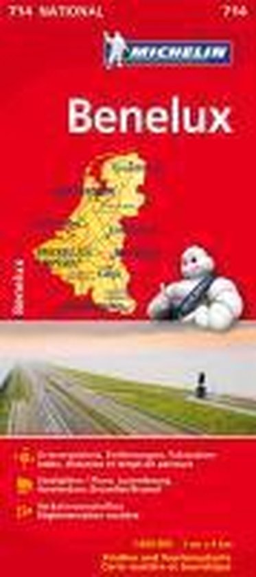 Michelin Nationalkarte Benelux 1 : 400 000 - cover
