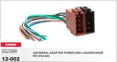 auto radio aansluitkabel / verloopkabel geschikt voor ISO (Female) / UNIVERSAL ADAPTER POWER AND LOUDSPEAKER 12-002