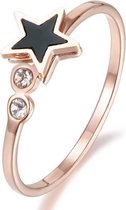 Cilla Jewels ring Verguld edelstaal Star Rose-16mm