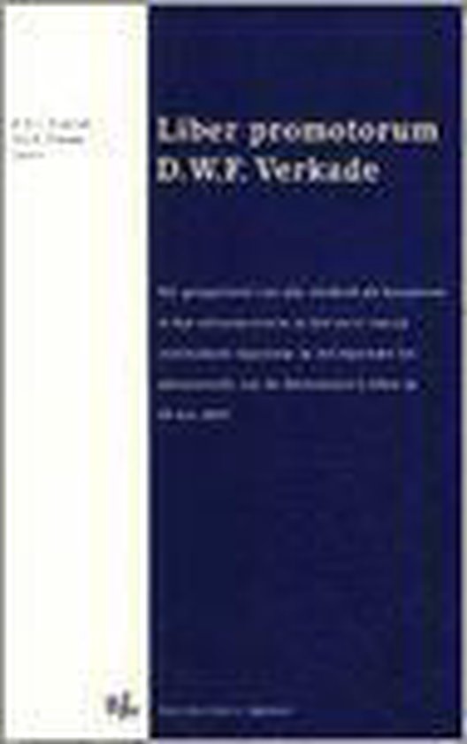 Liber promotorum voor D.W.F. Verkade