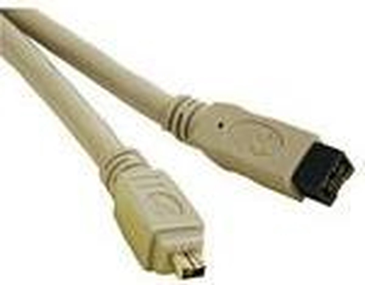 C2G - IEEE-1394b FireWire 800 9-pin to 4-pin Kabel - 1 meter / Grijs