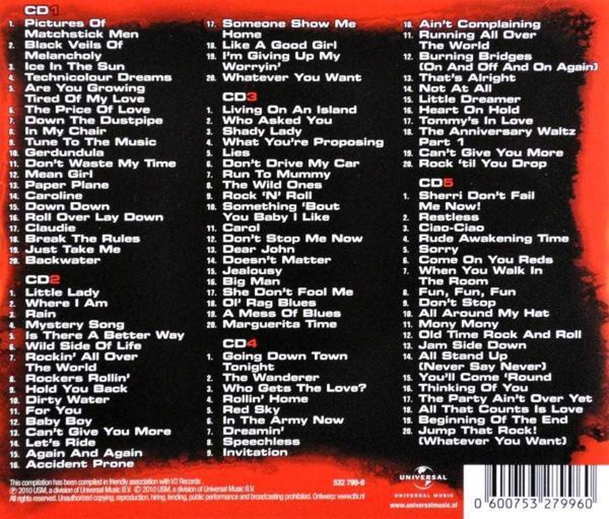 Status Quo Top 100, Status Quo CD (album) Muziek bol