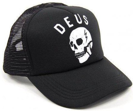 annuleren Silicium Nauwkeurig DEUS Canggu Skull Trucker cap - Black | bol.com