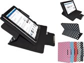 Samsung Galaxy Tab 7.7  Diamond Class Polkadot Hoes met 360 graden Multi-stand, Wit, merk i12Cover