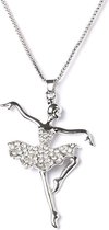 Vintage ballerina hanger met ketting in Venetiaanse schakel