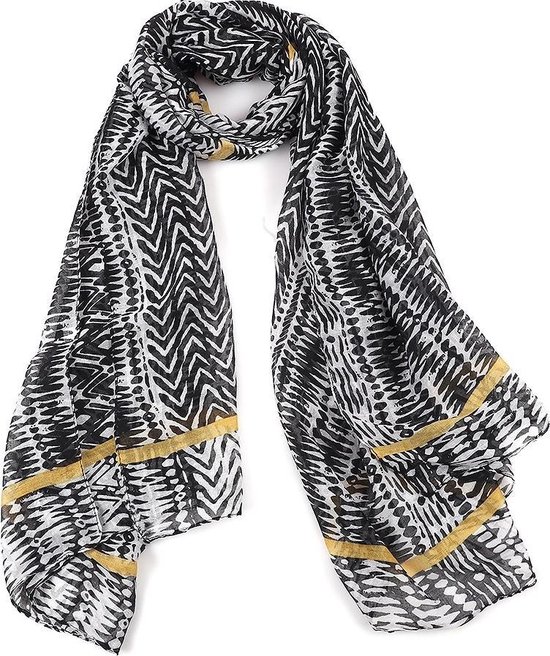 Sjaal Cosy Chic Stripes Burgundy - Soft Taupe