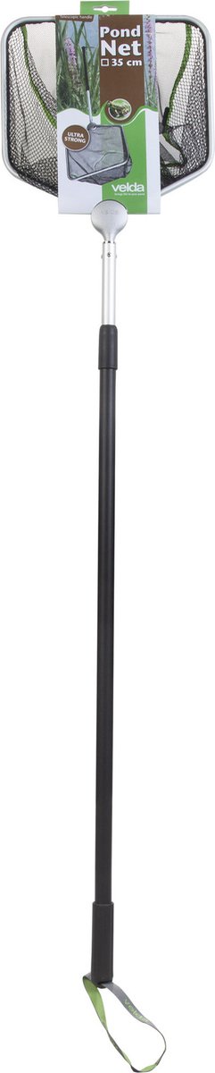 Velda Schepnet Met Telescopische Steel Vierkant 35 Cm Zwart