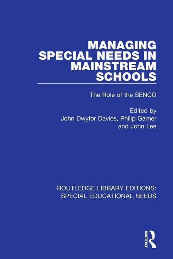 Routledge Library Editions: Special Educational Needs - Mana ... - cover