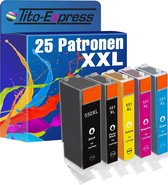 PlatinumSerie 25x cartridge alternatief voor Canon PGI-550 CLI-551