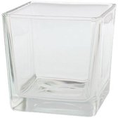 Vase / Boîte à piles BEAR - Transparent - Glas - 10 x 10 x 10 cm - Taille M