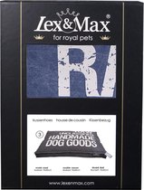 Lex & Max Raw Unclassified - Losse hoes voor hondenkussen - Boxbed - Blauw - 75x50x9cm