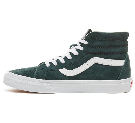 Vans - Donkergroen-witte Vans Classic hoodie
